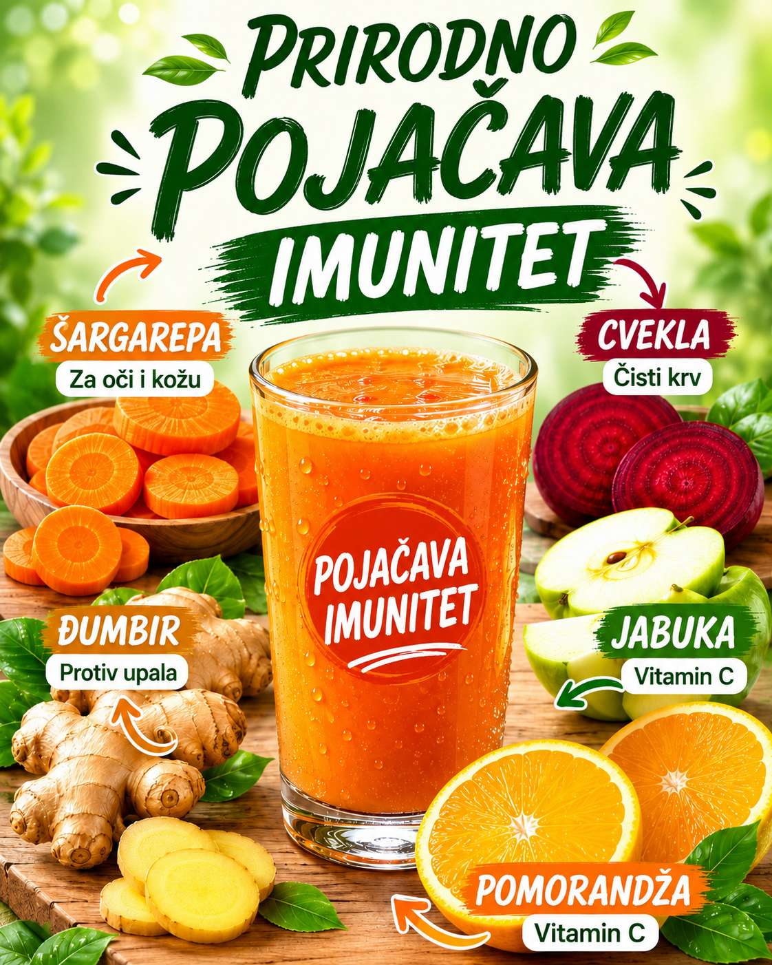 🍹 SOK ZA IMUNITET: PIJTE I OSJEĆAJTE VIŠE ENERGIJE! ✨💪
