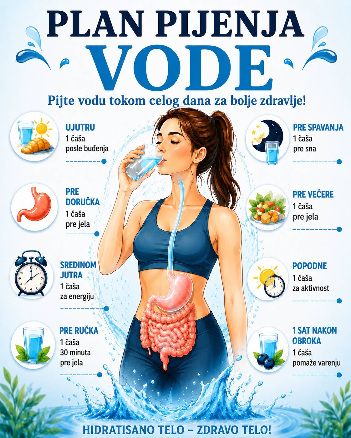 💧 Idealno vrijeme za hidrataciju i poboljšanje vašeg blagostanja