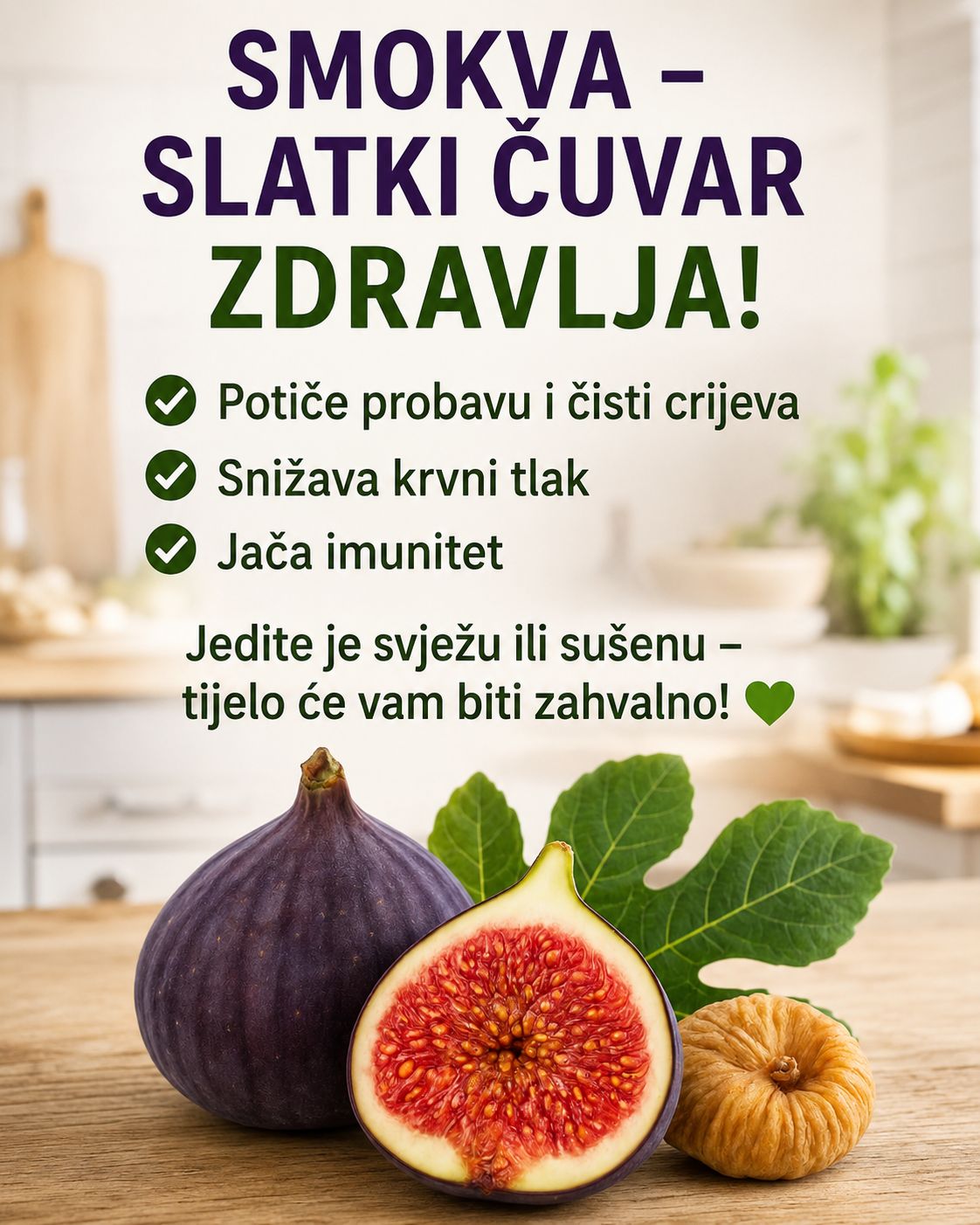 Pet razloga zašto smokve trebate jesti svaki dan