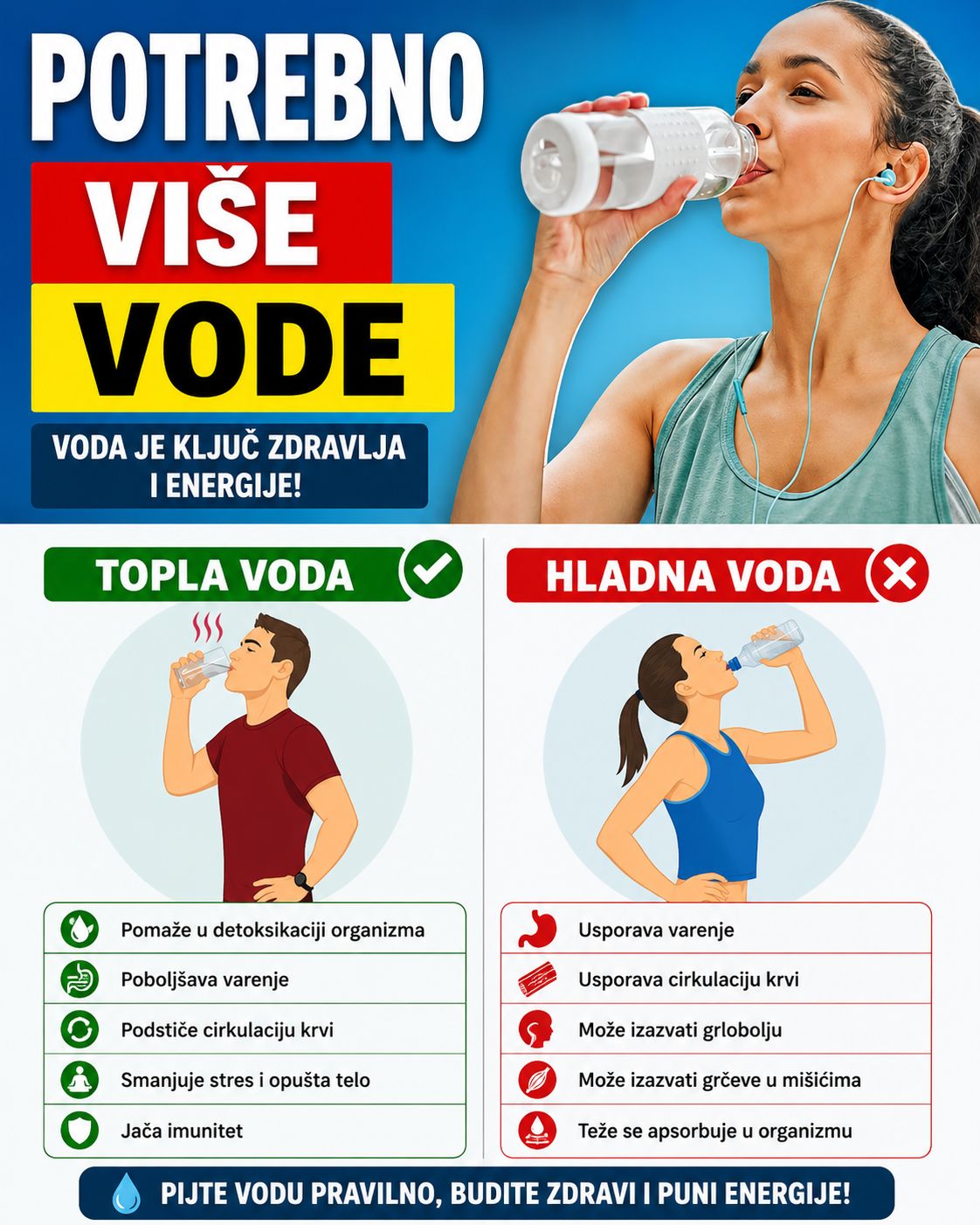 Zašto je pijenje više vode važno za vaše zdravlje