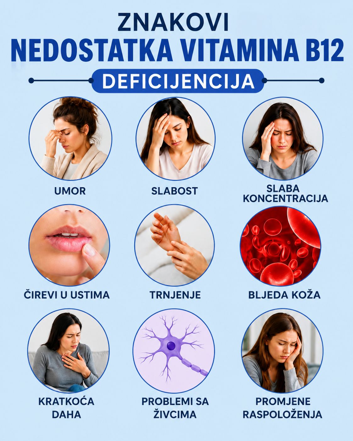 ⚠️ Znakovi nedostatka vitamina B12 koje nikada ne biste trebali ignorisati