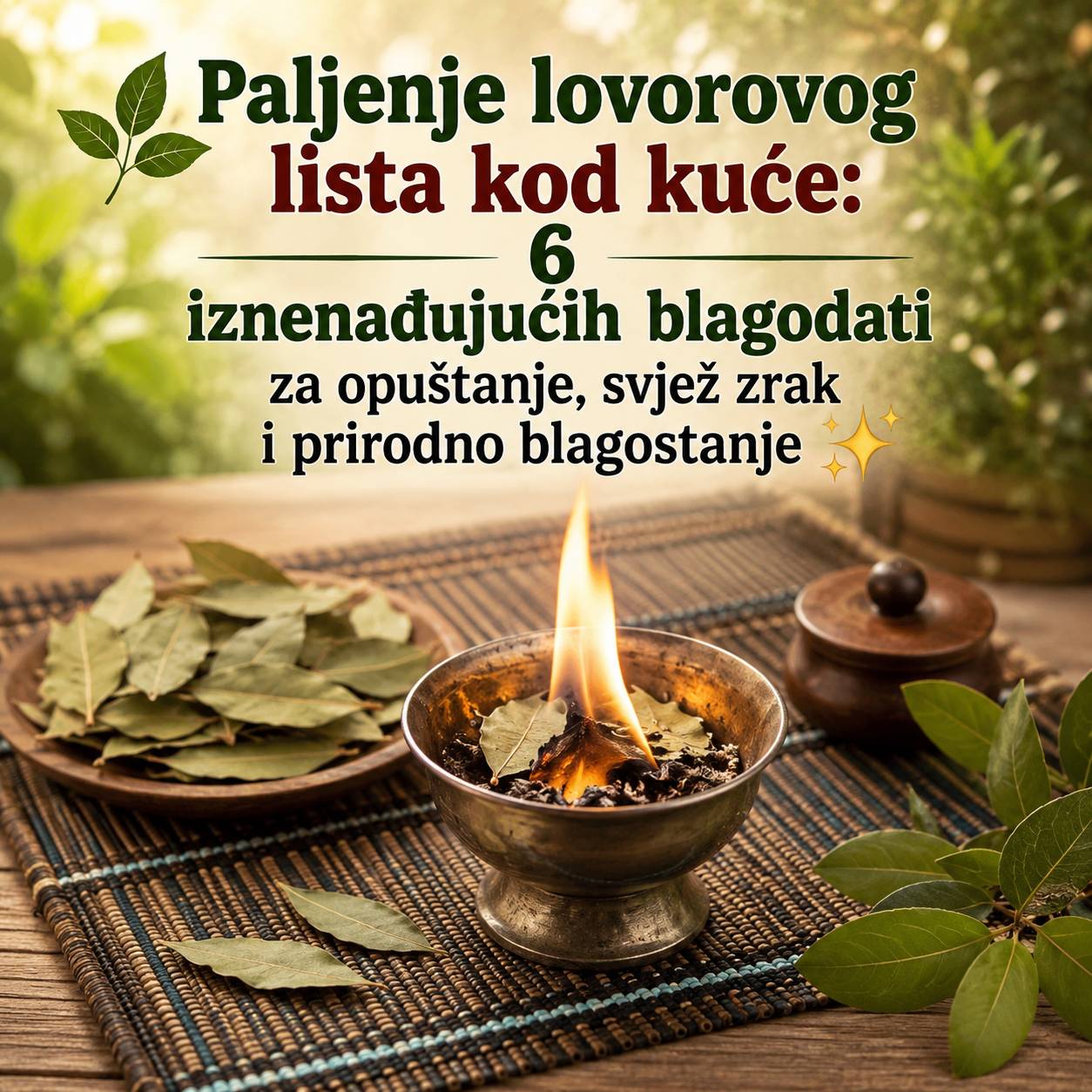 6 nevjerovatnih prednosti paljenja lovorovog lista