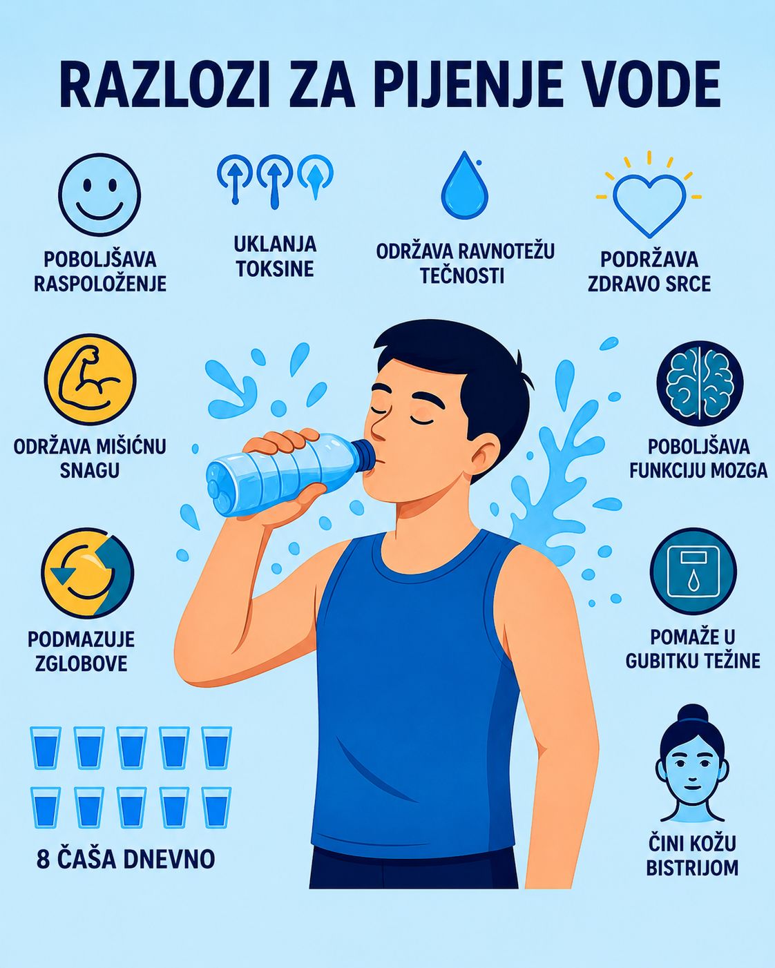 💧 Zašto je pijenje dovoljno vode jedna od najboljih stvari koje možete učiniti za svoje zdravlje 💧