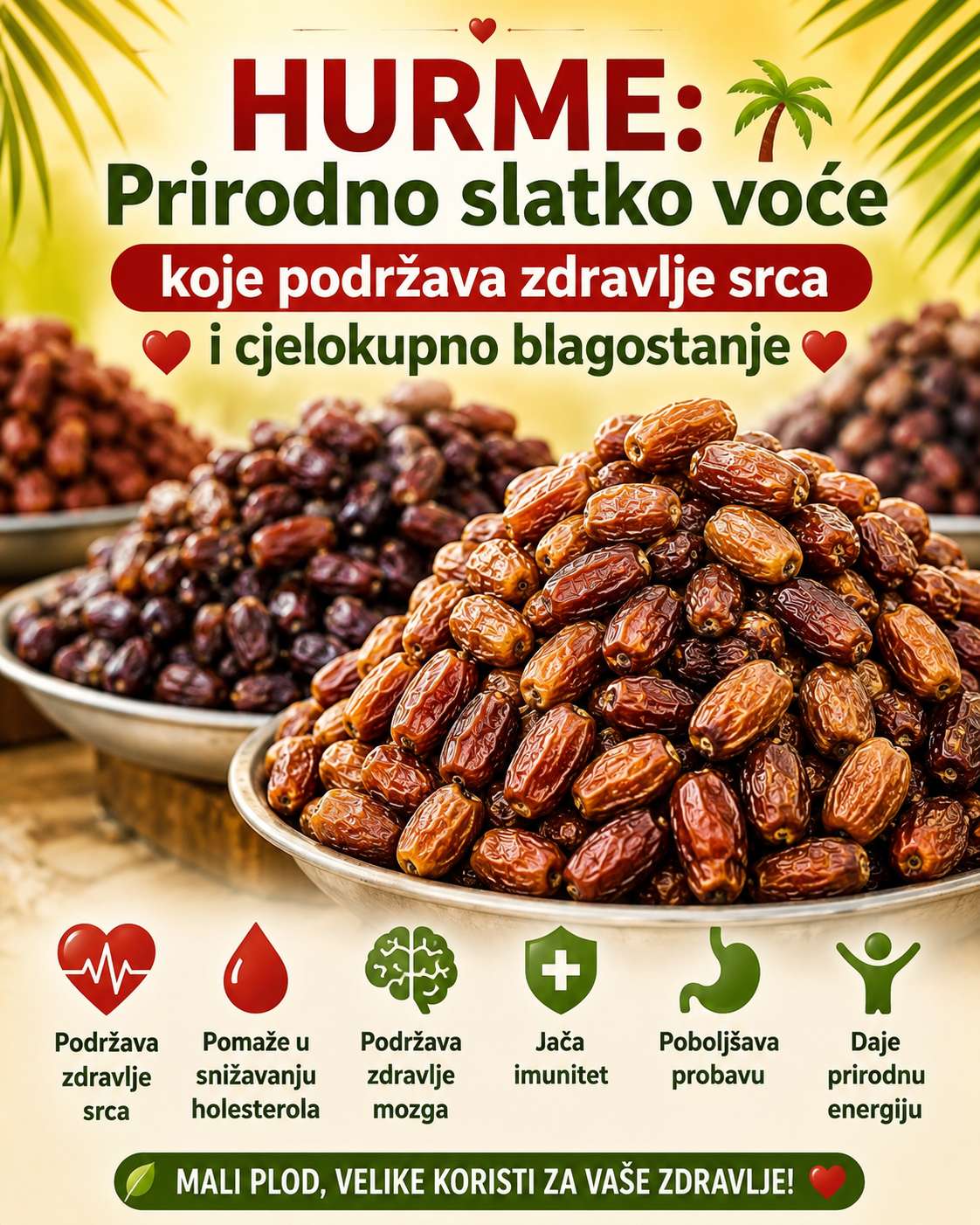 🌴❤️ Hurme: Prirodno slatko voće koje podržava zdravlje srca i cjelokupno blagostanje ❤️🌴