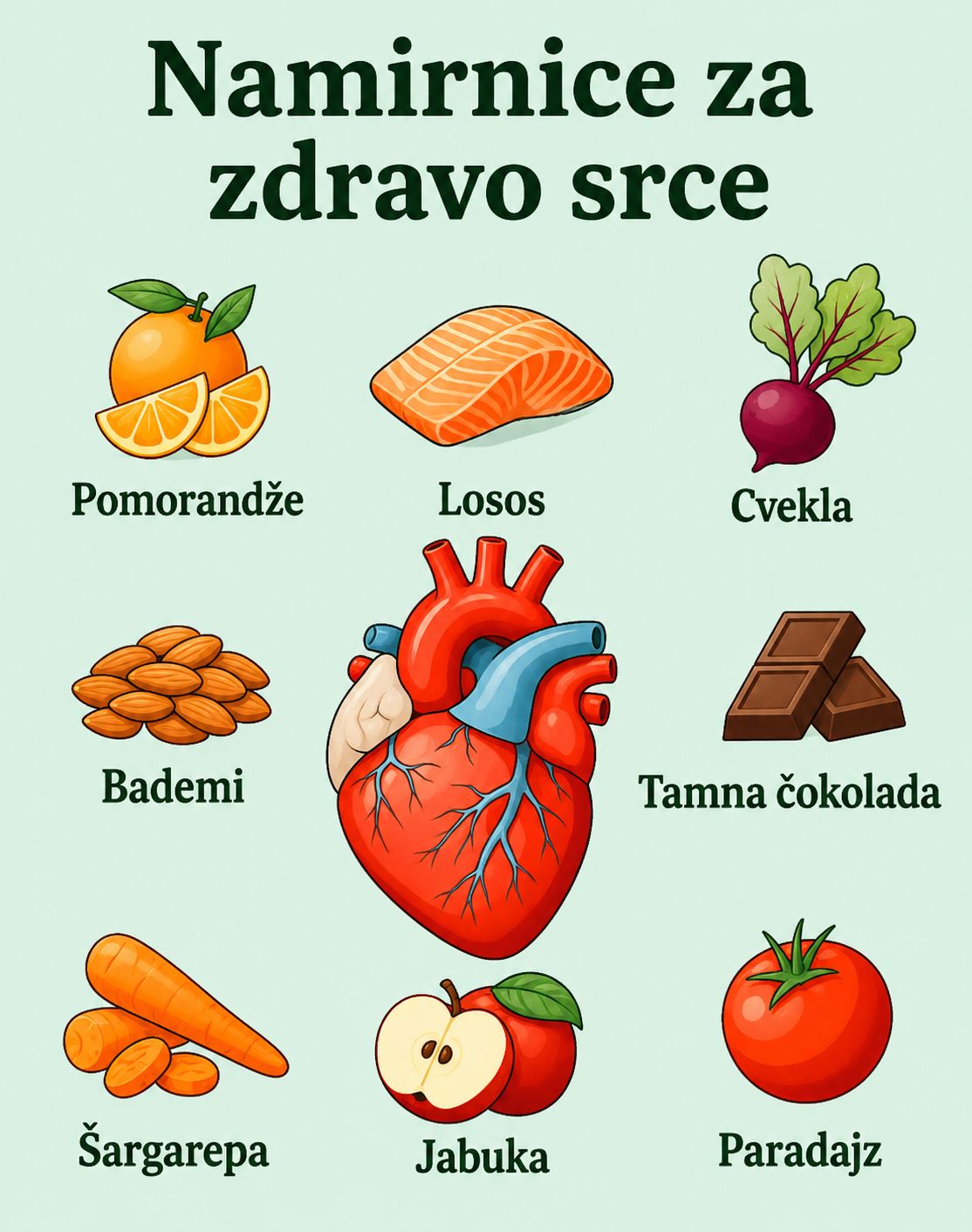 ❤️ Hrana zdrava za srce: Ukusan prirodni način da podržite jače srce