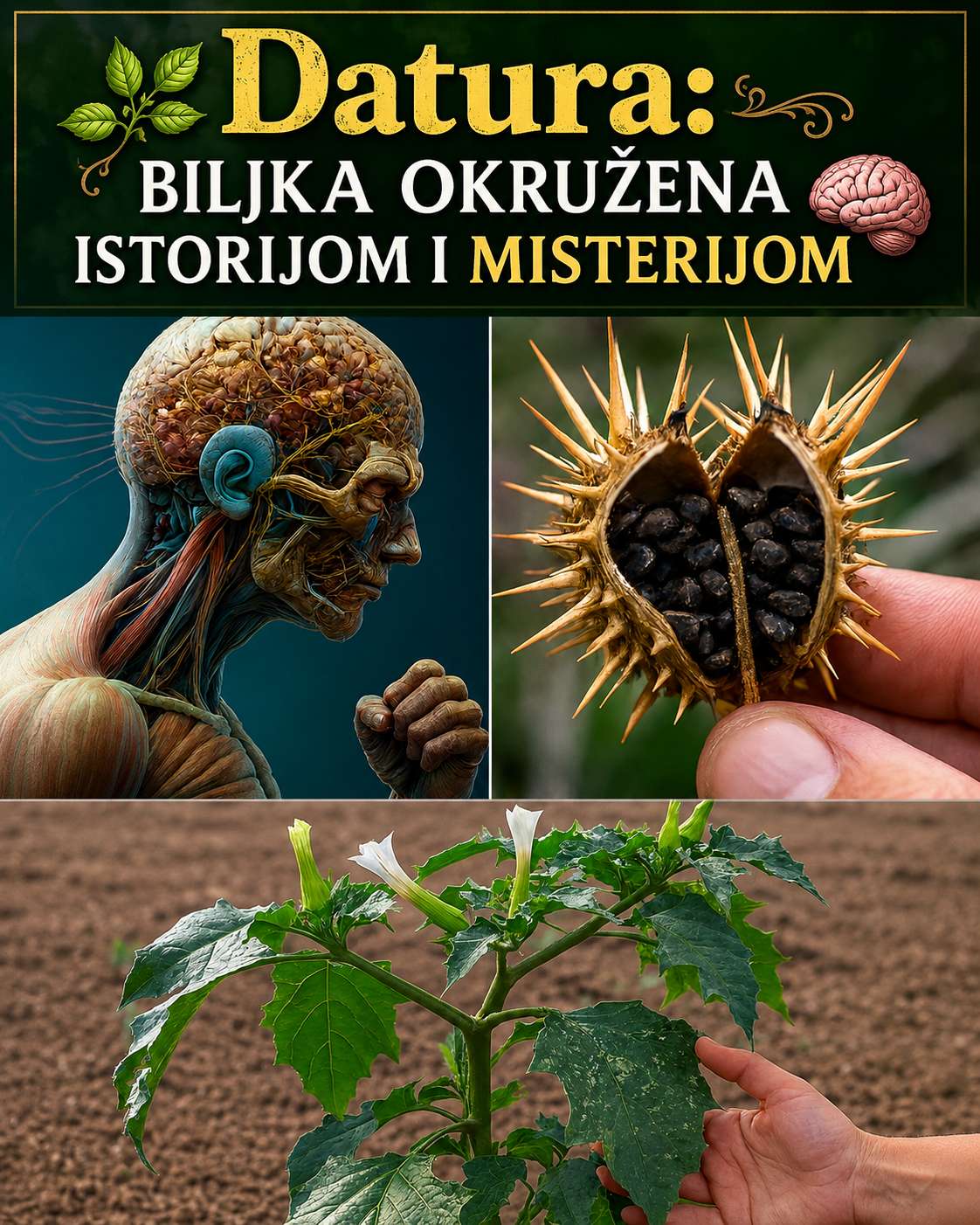🌿 Datura: Biljka okružena historijom i misterijom 🧠