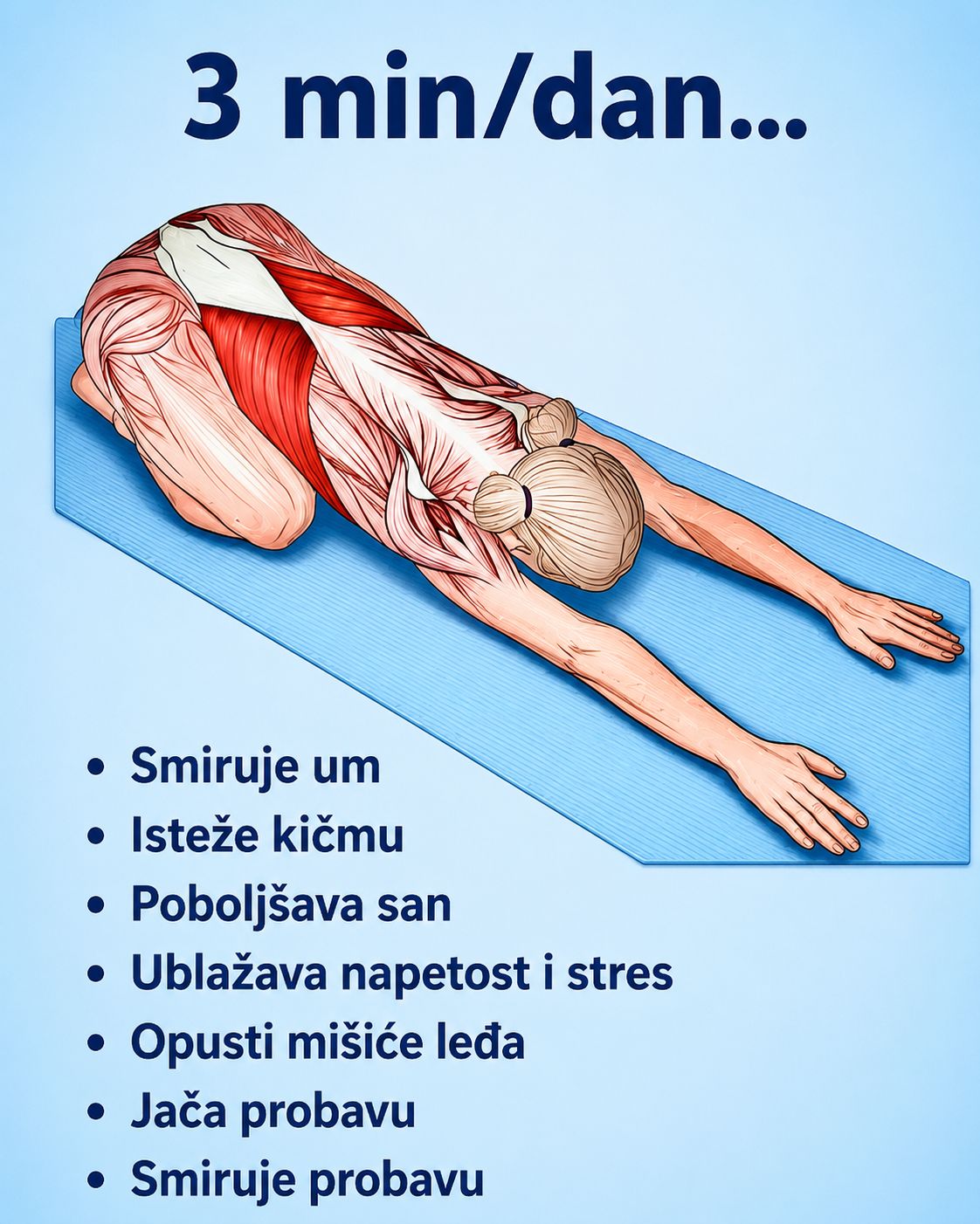 🌿✨ Samo 3 minute dnevno: Jednostavno istezanje koje može pomoći vašem tijelu i umu da se osjećaju bolje ✨🌿