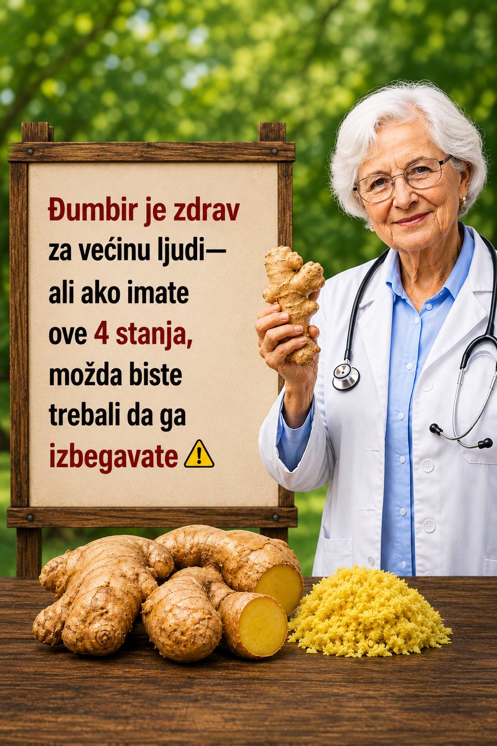 Đumbir je zdrav za većinu ljudi – ali ne za svakoga. Pogledajte listu od 4 stanja + objašnjenje doktora 1.