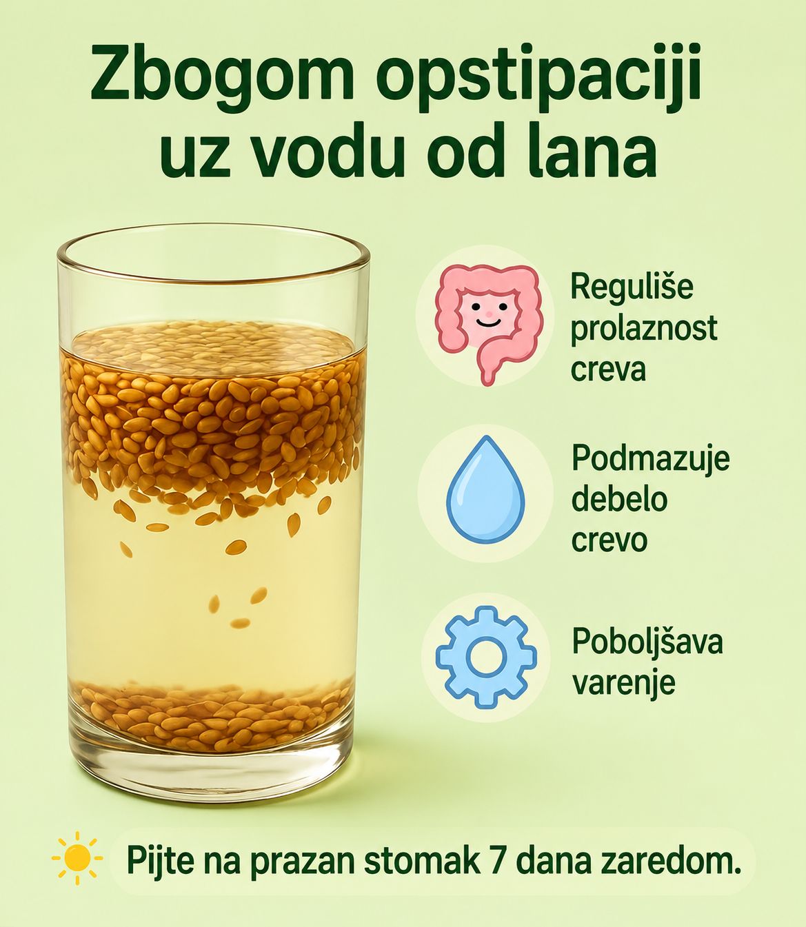 🌾🚽 Recite zbogom zatvoru vodom od lanenog sjemena ✨