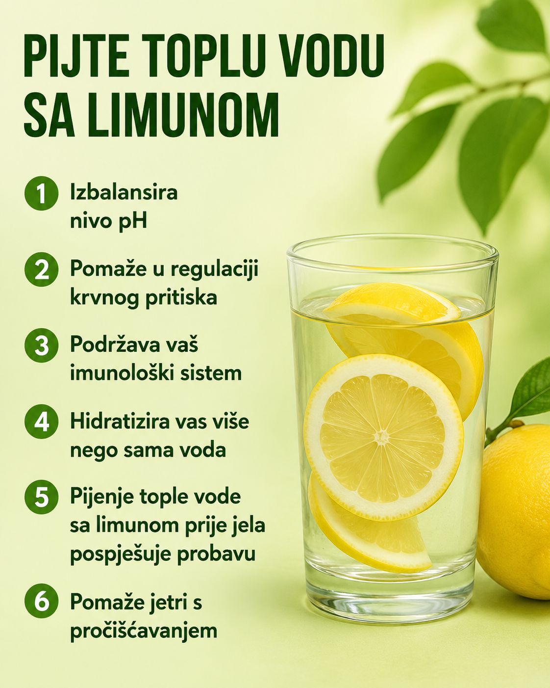 🍋 Prednosti tople vode s limunom 🍋