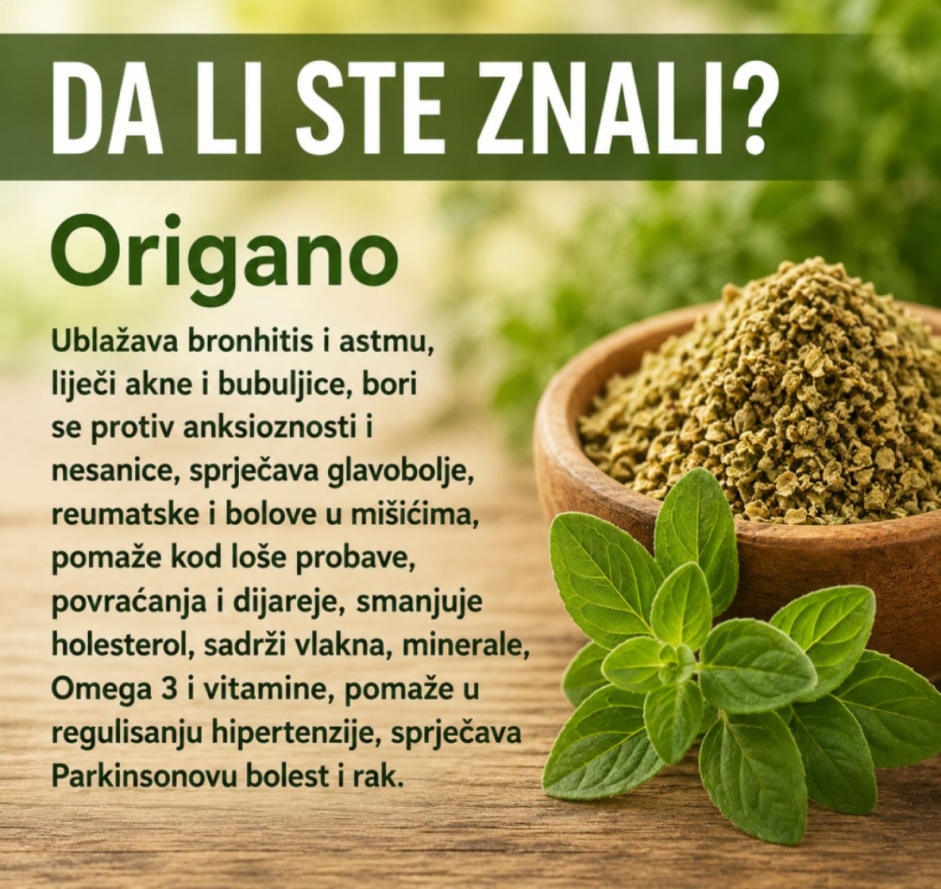 Otkrijte zašto je origano prirodna podrška koju vaše tijelo može cijeniti 💚