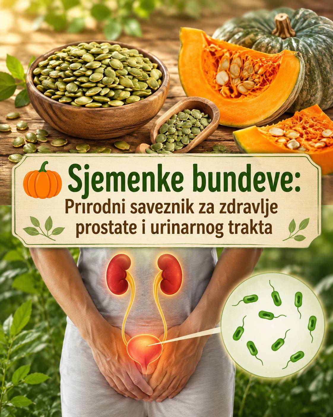 🎃 Sjemenke bundeve: Prirodni saveznik za zdravlje prostate i urinarnog trakta 🌿