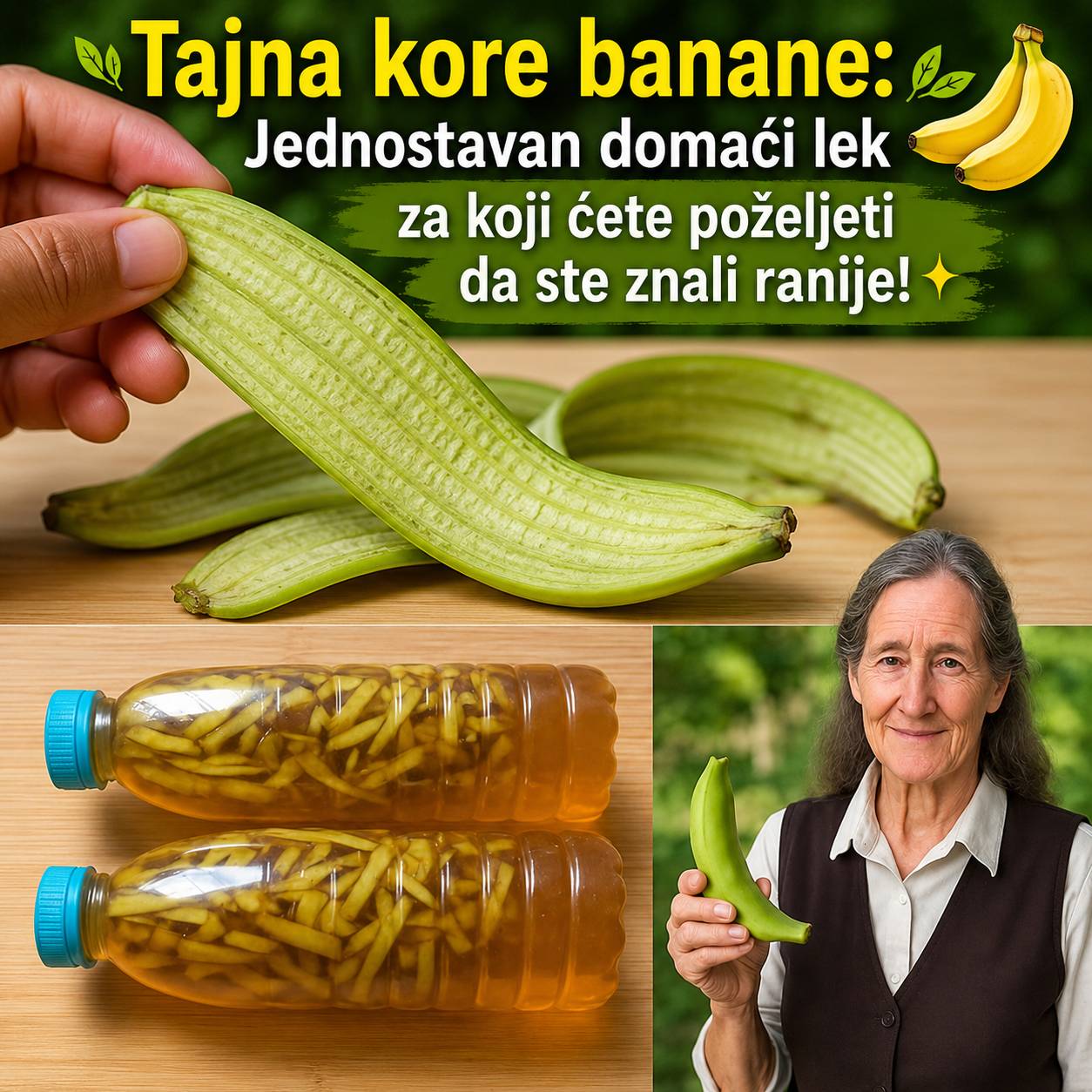 🍌 Tajna kore banane: Jednostavan domaći lijek koji biste poželjeli da ste ranije saznali ✨