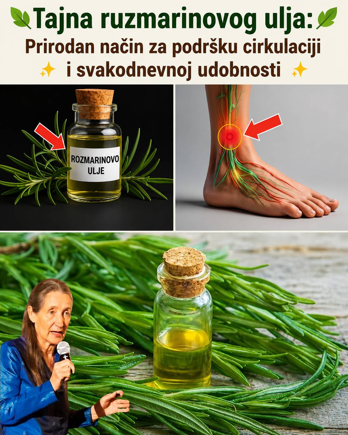 🌿 Tajna ulja ruzmarina: Prirodni način za podršku cirkulaciji i svakodnevne udobnosti ✨…!