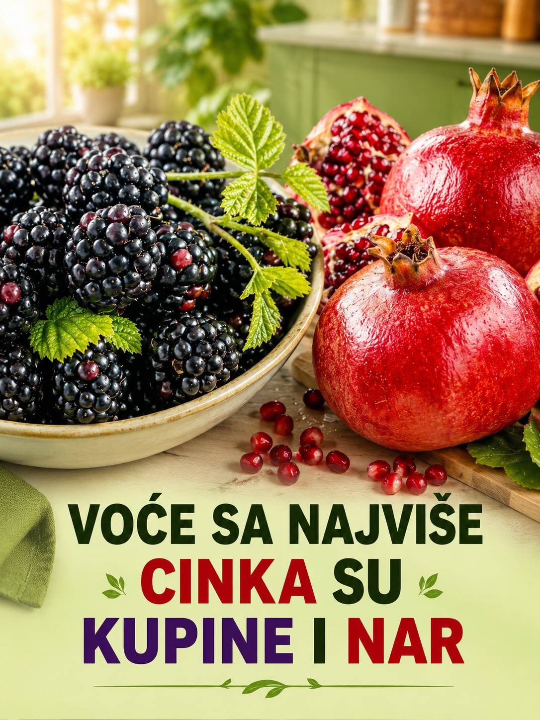 🍇 Nar i kupina: Dva moćna voća prepuna hranjivih tvari