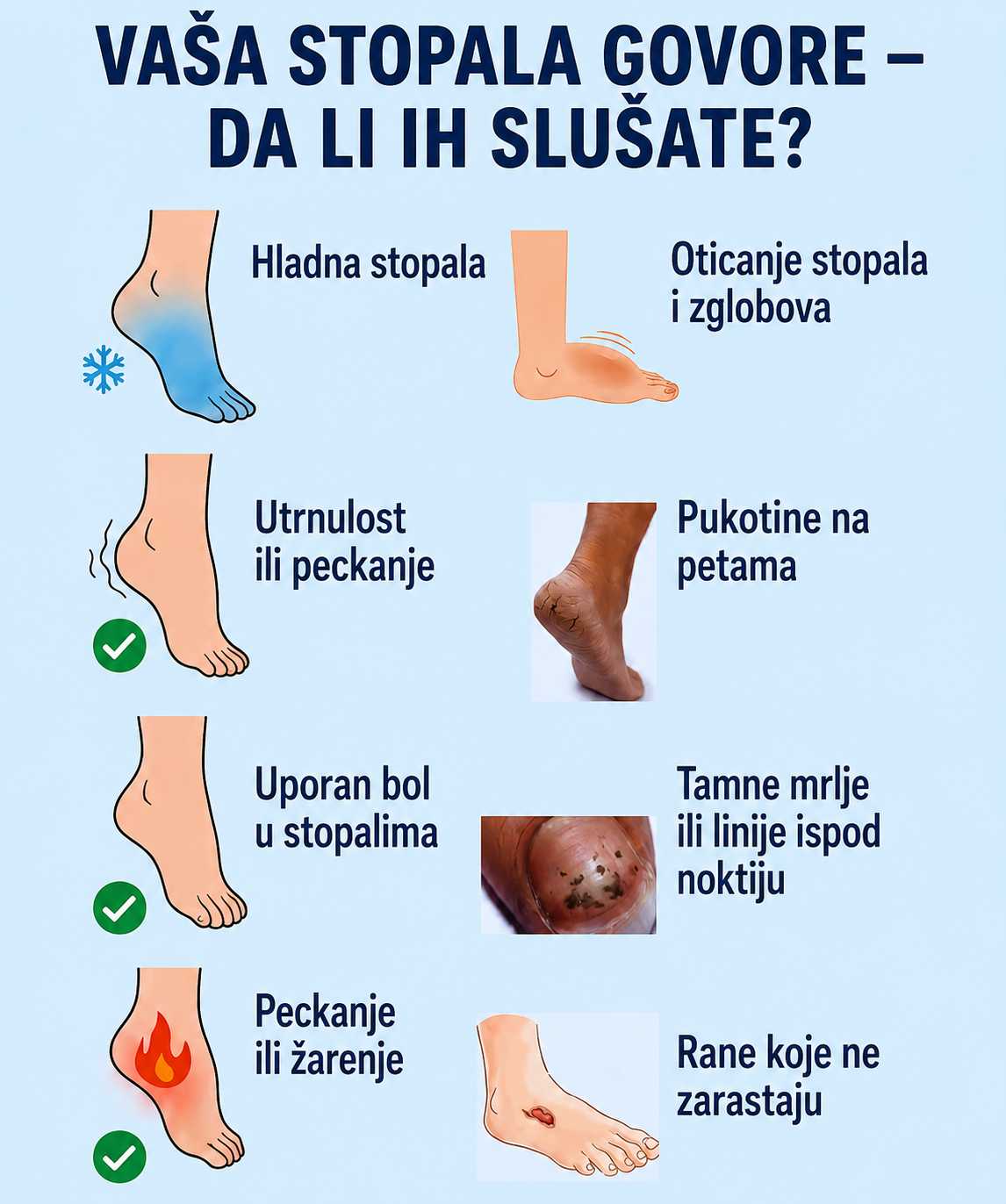 👣 Vaša stopala govore — Slušate li? 🩺