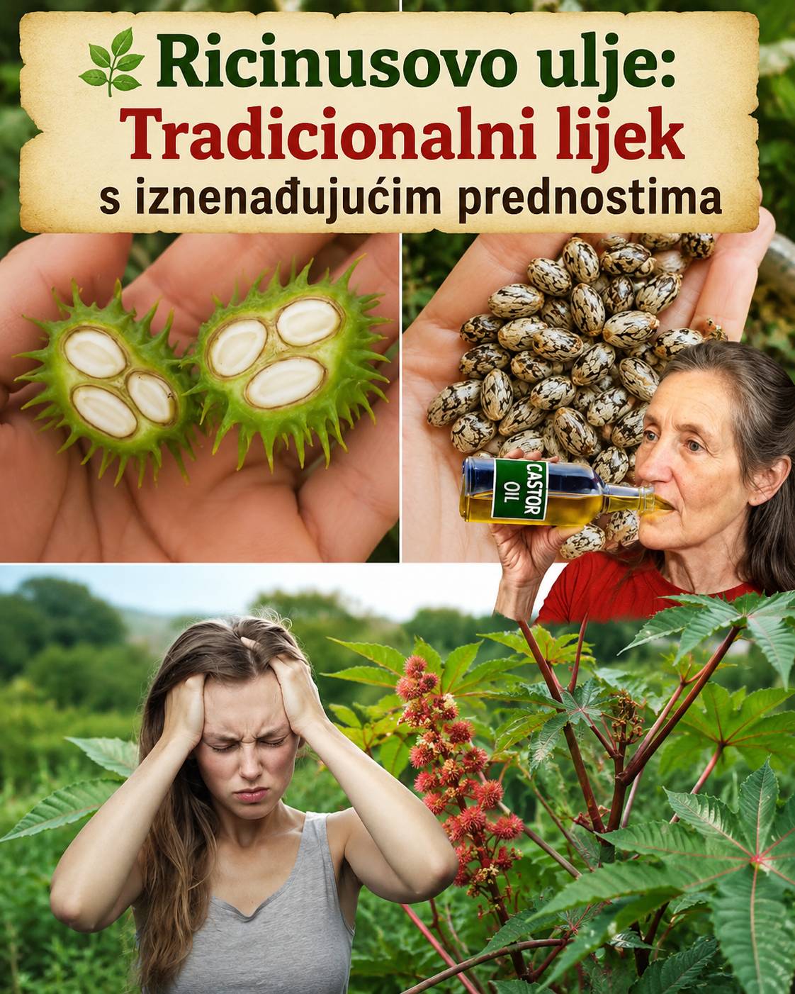 🌿 Ricinusovo ulje: Tradicionalni lijek s iznenađujućim prednostima