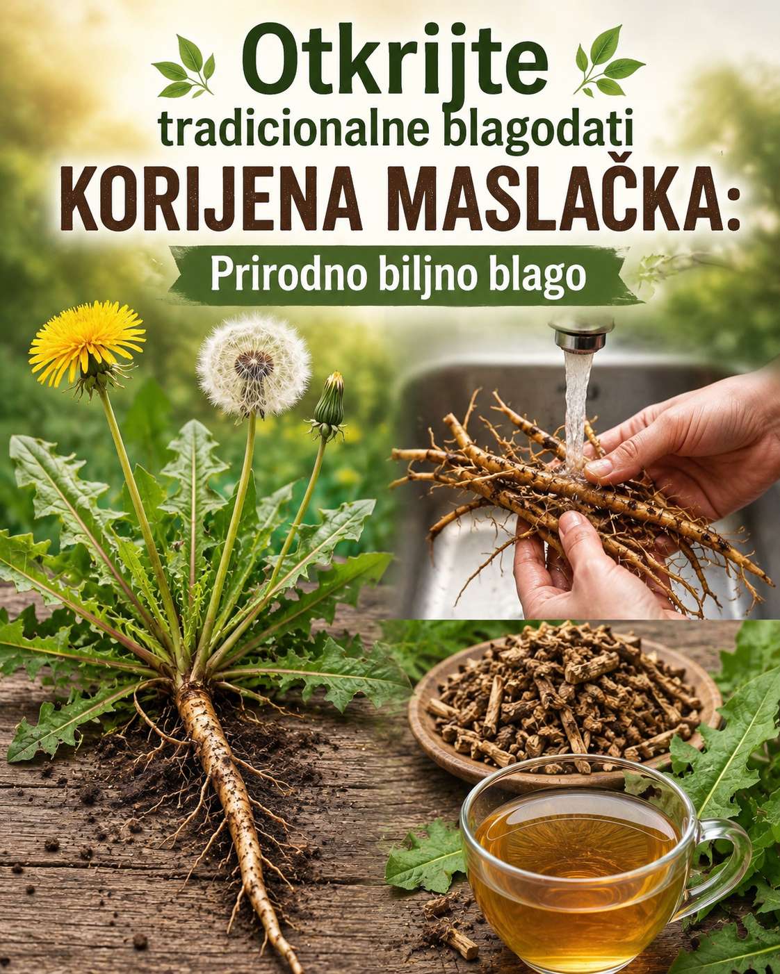 🌿 Otkrijte tradicionalne blagodati korijena maslačka: Prirodno biljno blago
