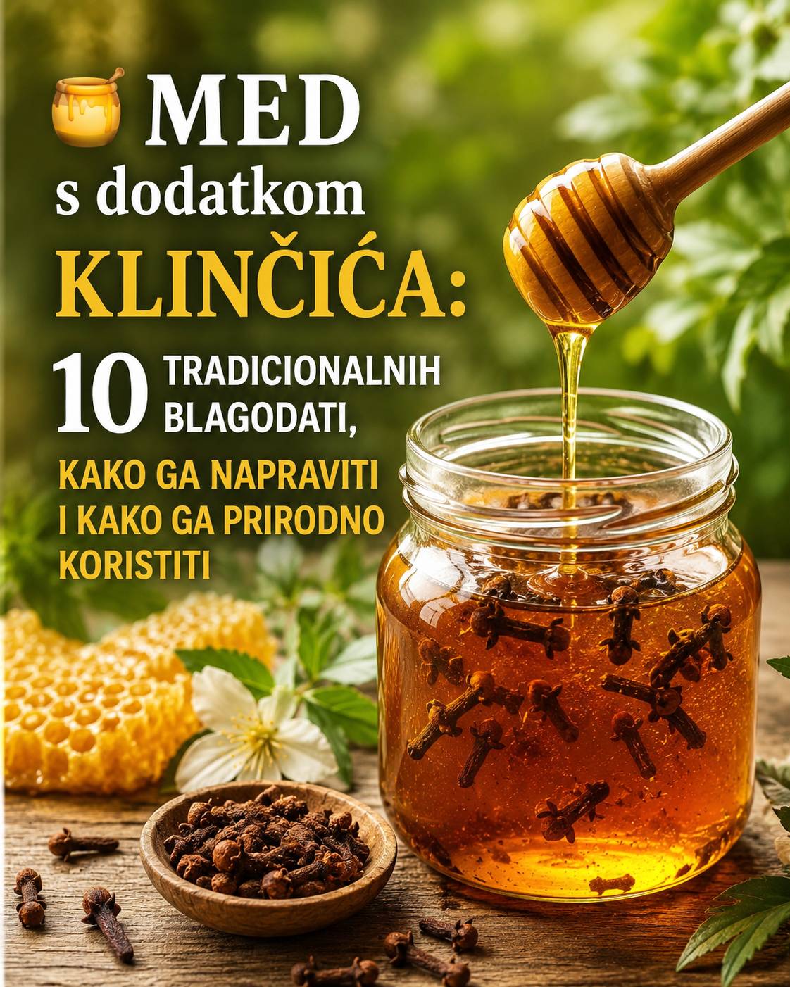 Moć meda s klinčićem: Prirodni pojačivač dobrobiti koji možete napraviti kod kuće