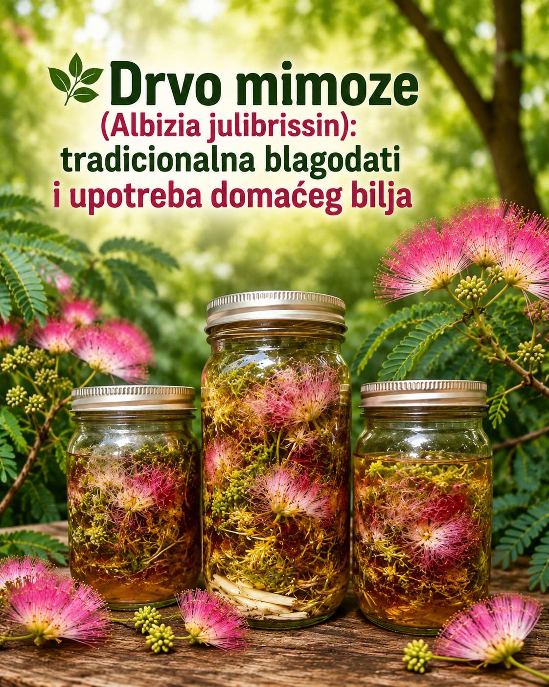 Albizia julibrissin (Drvo mimoze): 20 bitnih prednosti i kako ga koristiti
