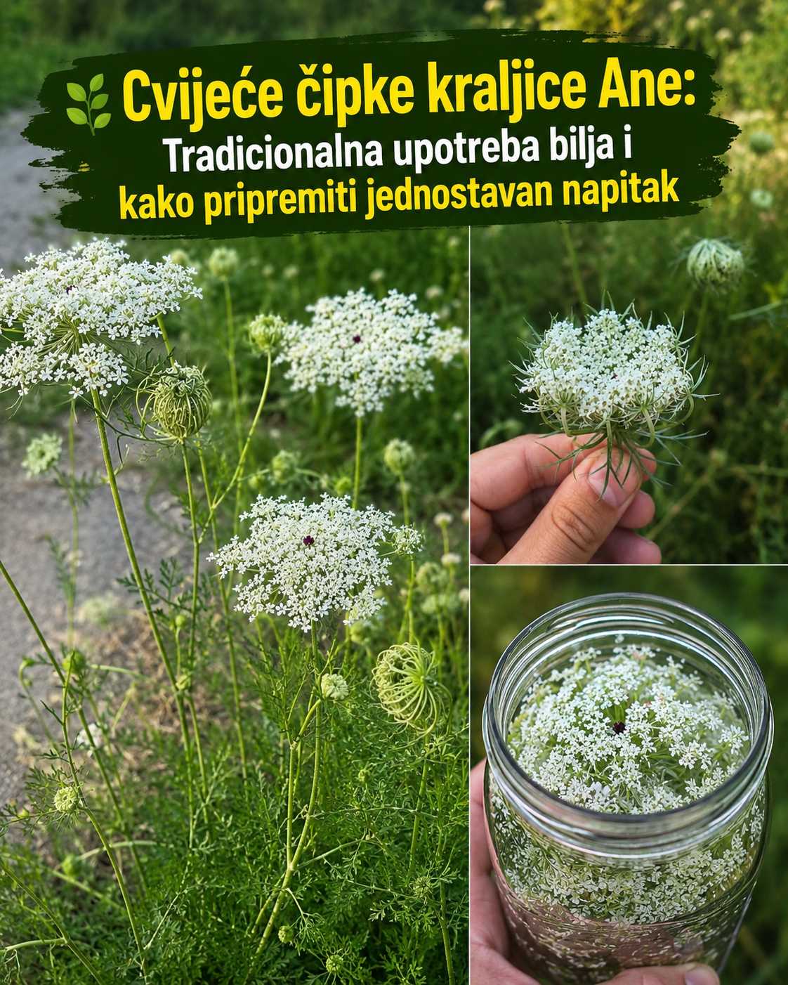 🌿 Čipka kraljice Ane (Divlja mrkva): Tradicionalna biljka s dugom historijom prirodnog zdravlja