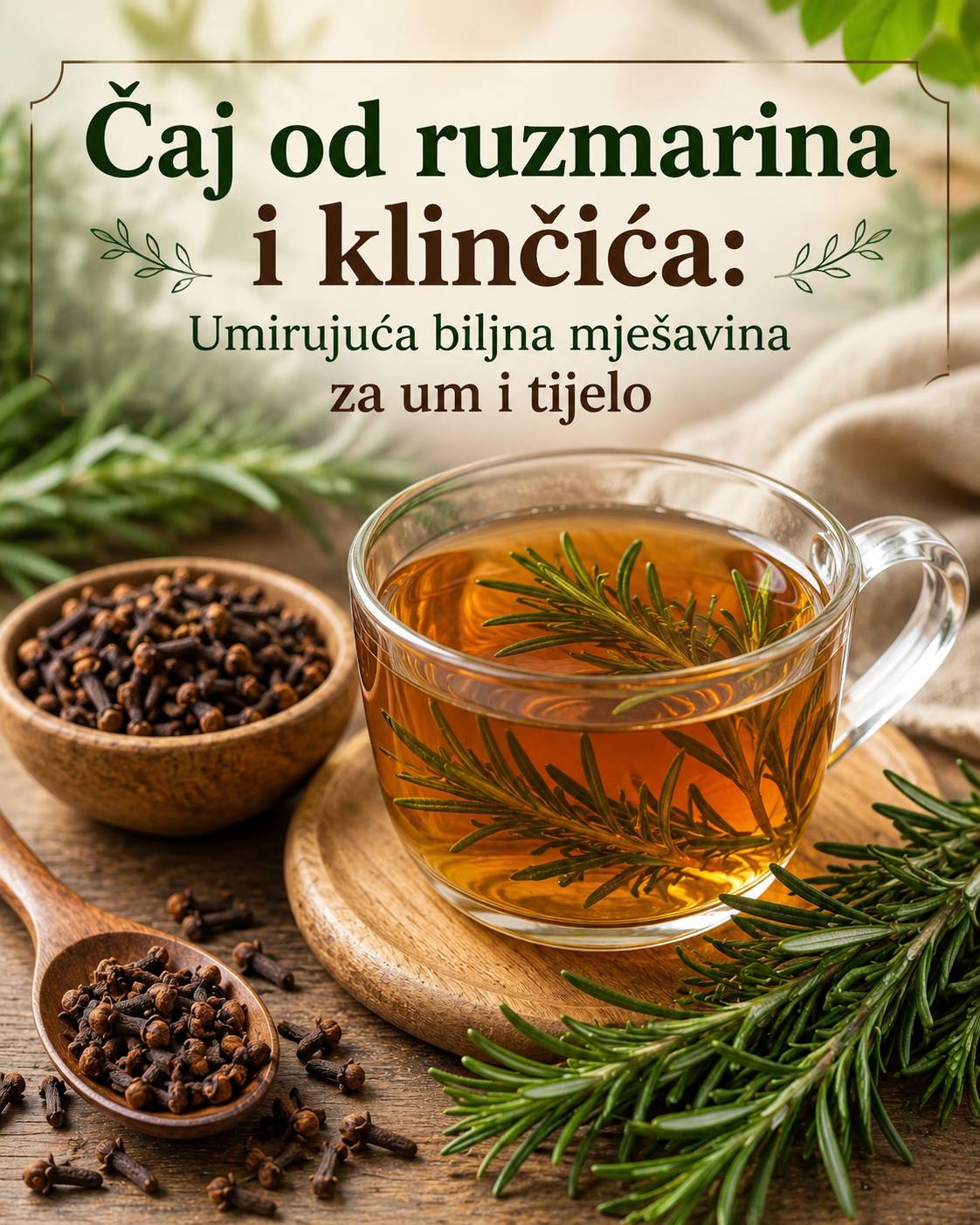 🌿 Čaj od ruzmarina i klinčića: Tradicionalna mješavina bilja za svakodnevno blagostanje