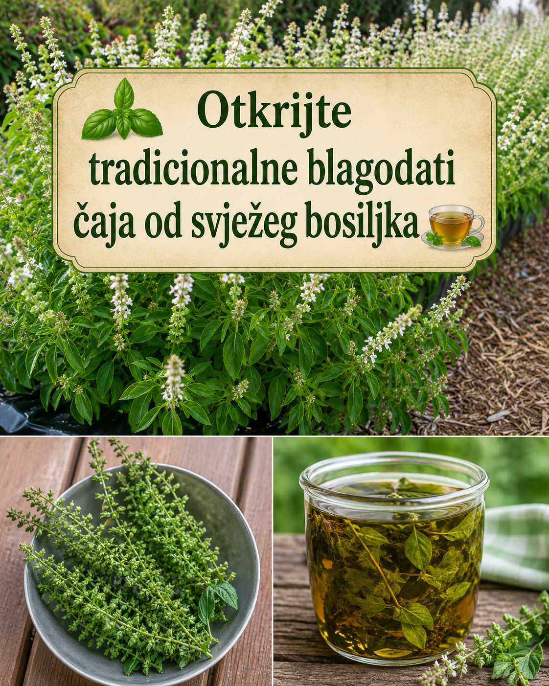 🌿 Otkrijte tradicionalne prednosti čaja od svježeg bosiljka 🍵