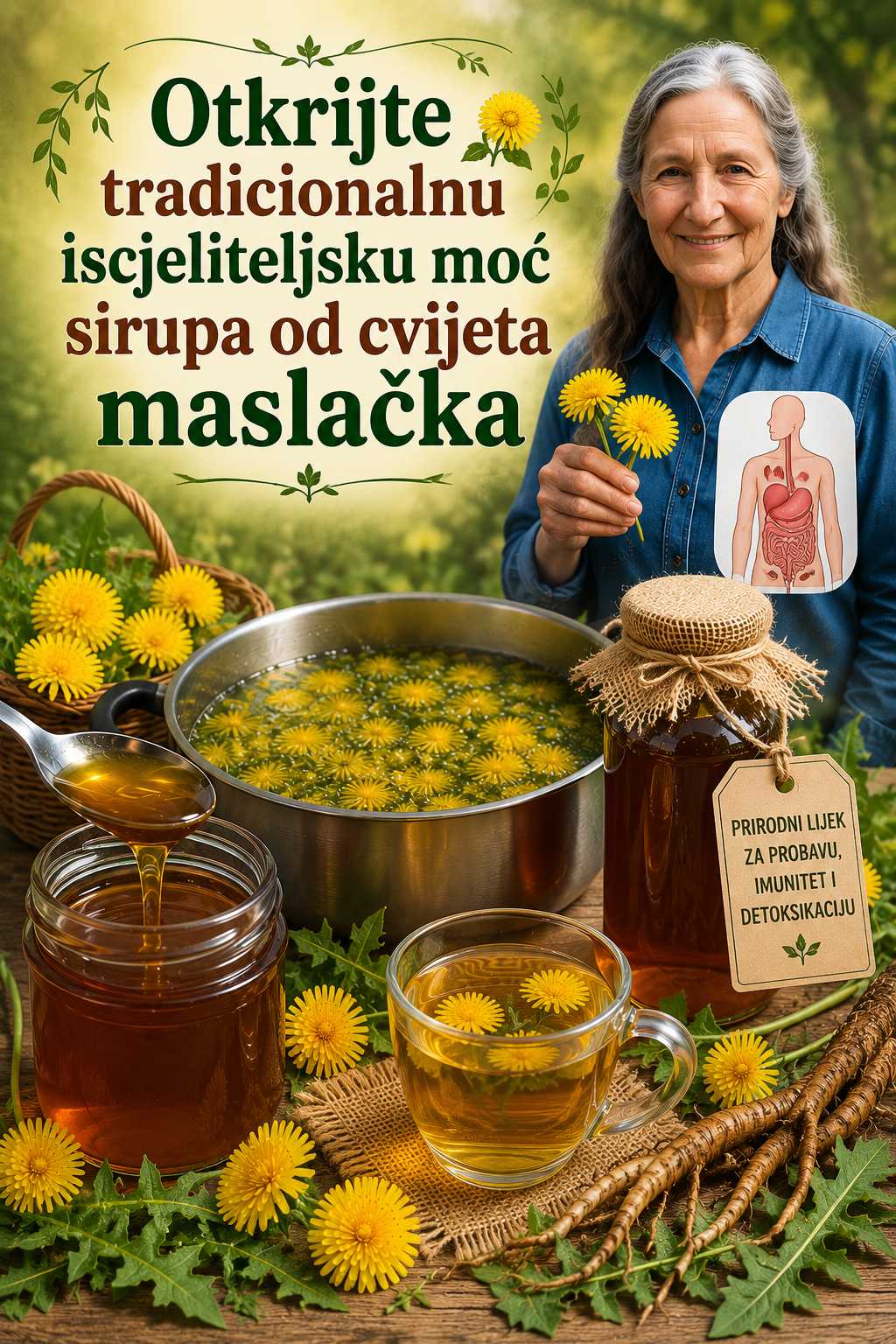 🌼 Tradicionalna ljekovita moć sirupa od maslačka 🍯