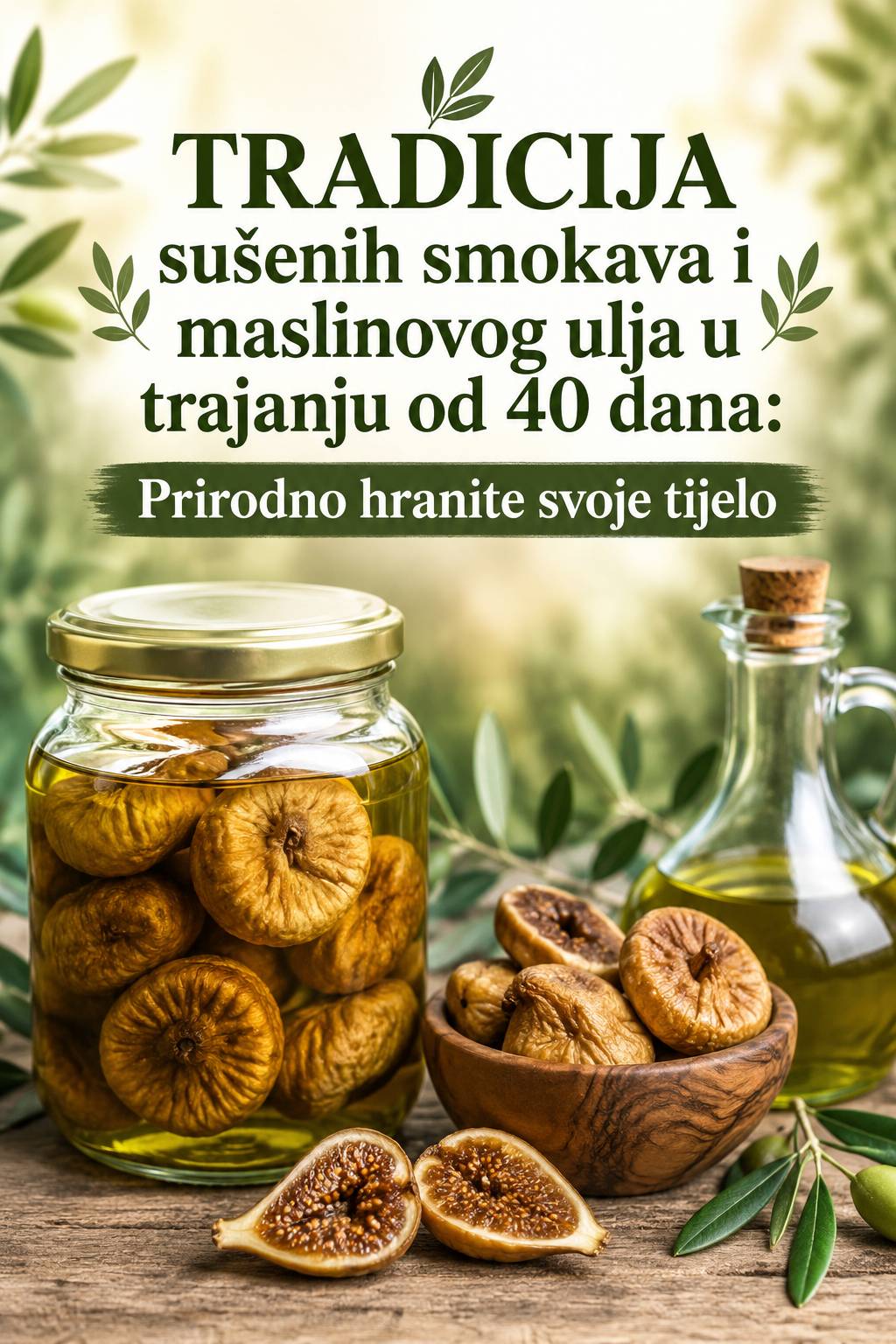 🌿 40-dnevna tradicija sušenih smokava u maslinovom ulju: Jednostavan recept za svakodnevno blagostanje