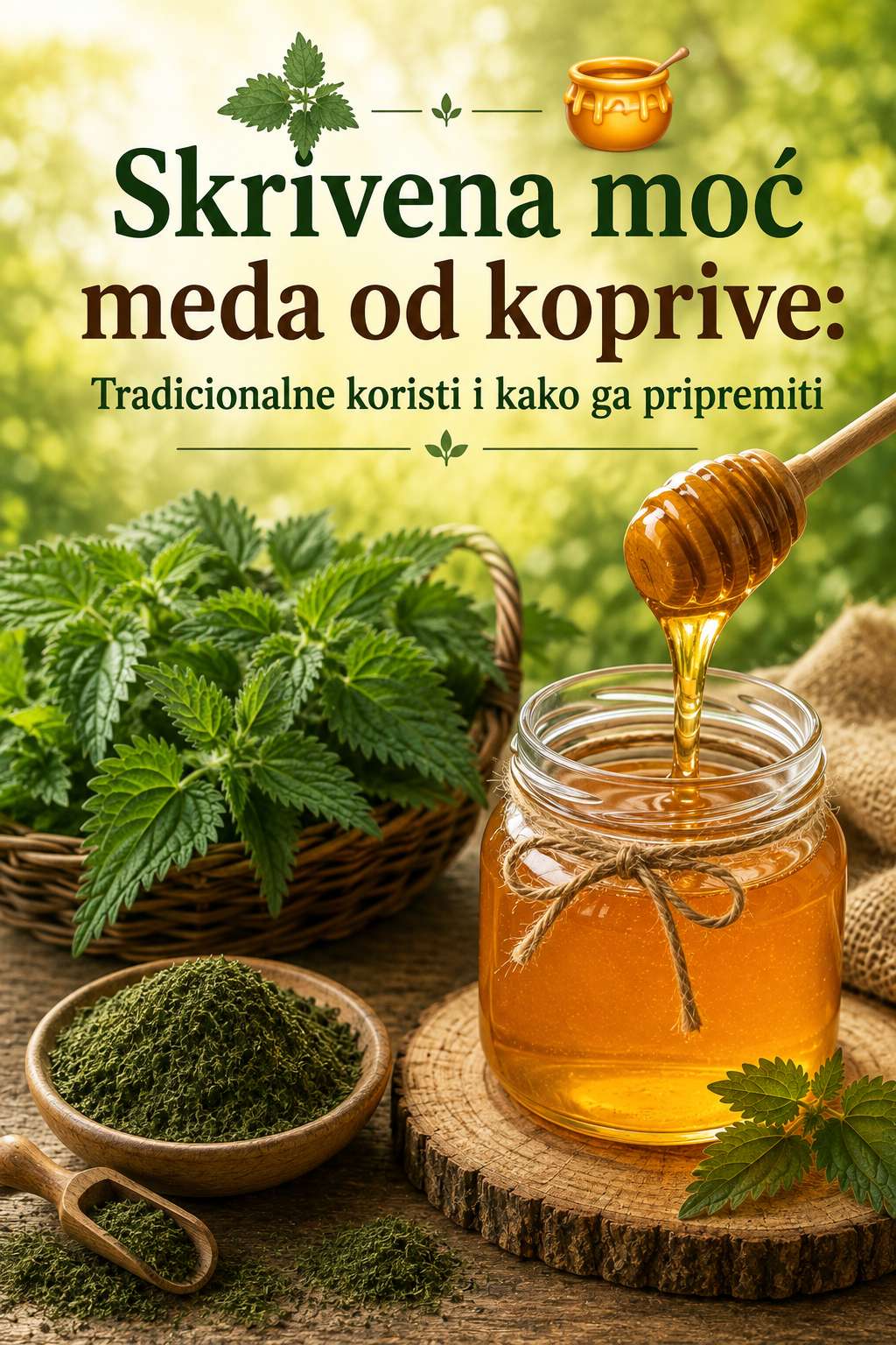 🌿🍯 Skrivena moć meda od koprive: Tradicionalne koristi i kako ga pripremiti