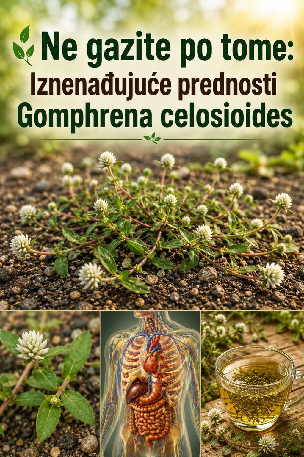 Gomphrena celosioides (Ležeći amarant): Skrivena ljekovita biljka na koju biste mogli stati