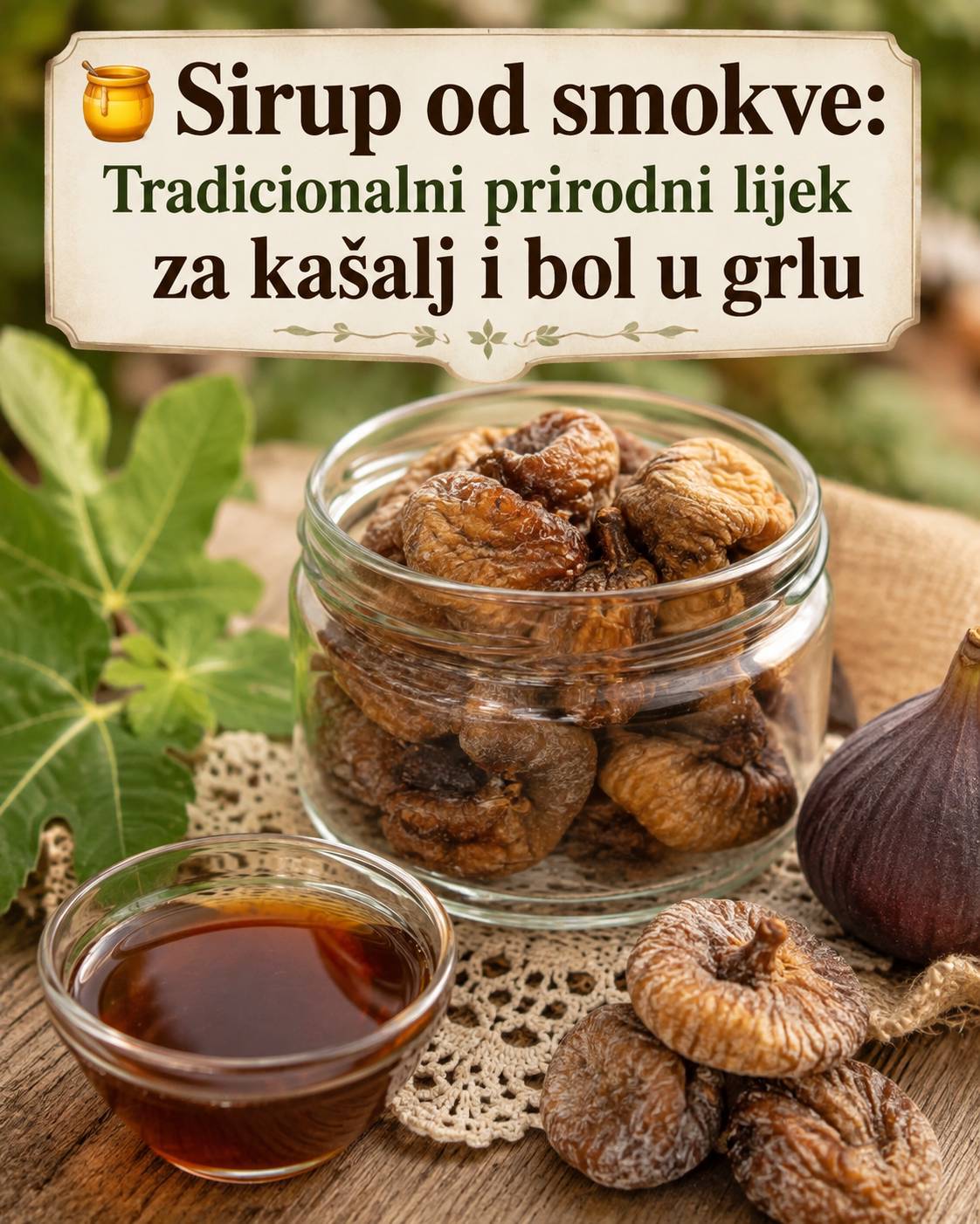 🍯 Sirup od smokava: Tradicionalni prirodni lijek za kašalj i bolno grlo