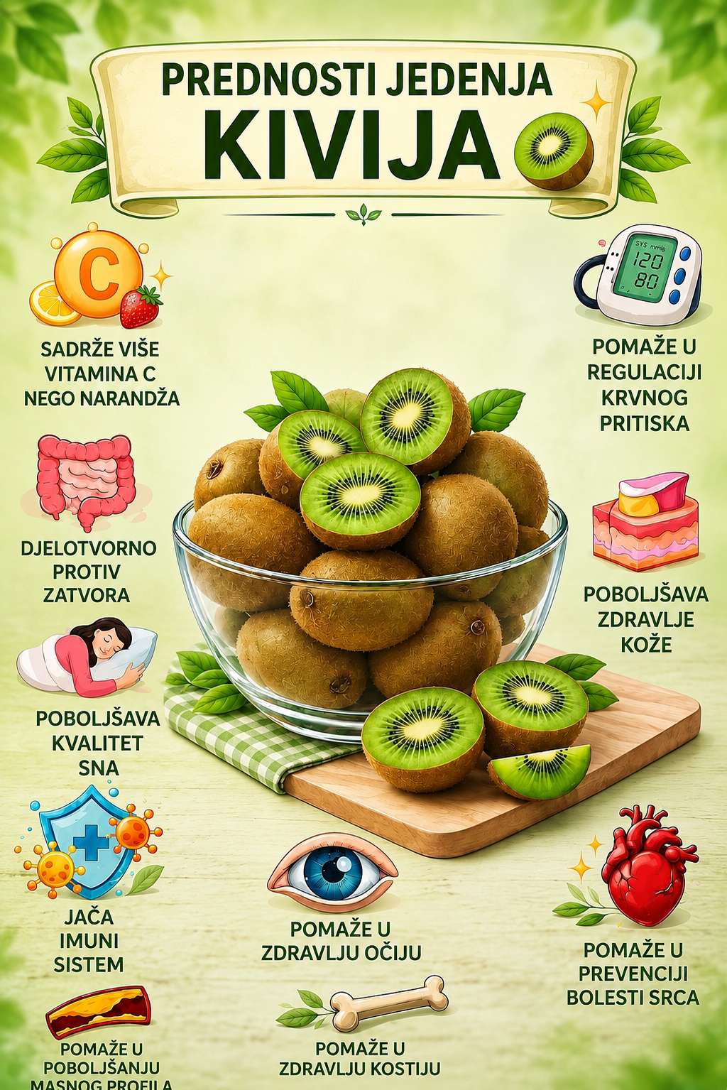 🥝 Kivi: Malo supervoće prepuno velikih zdravstvenih prednosti