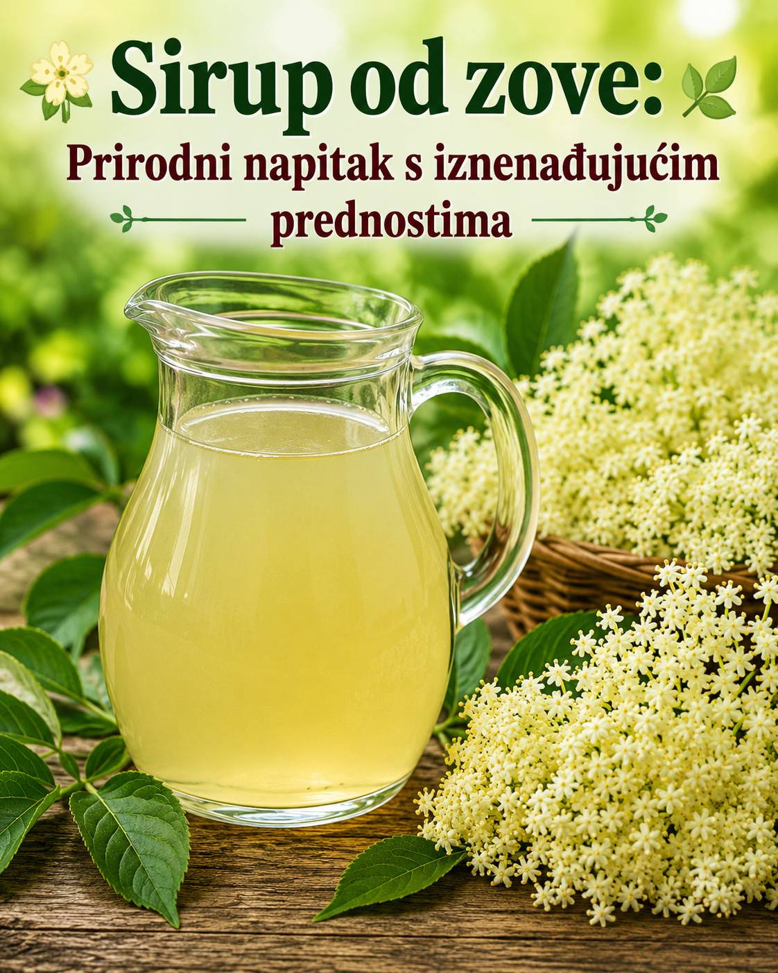 🌼🌿 Sirup od zove: Prirodni napitak s iznenađujućim prednostima