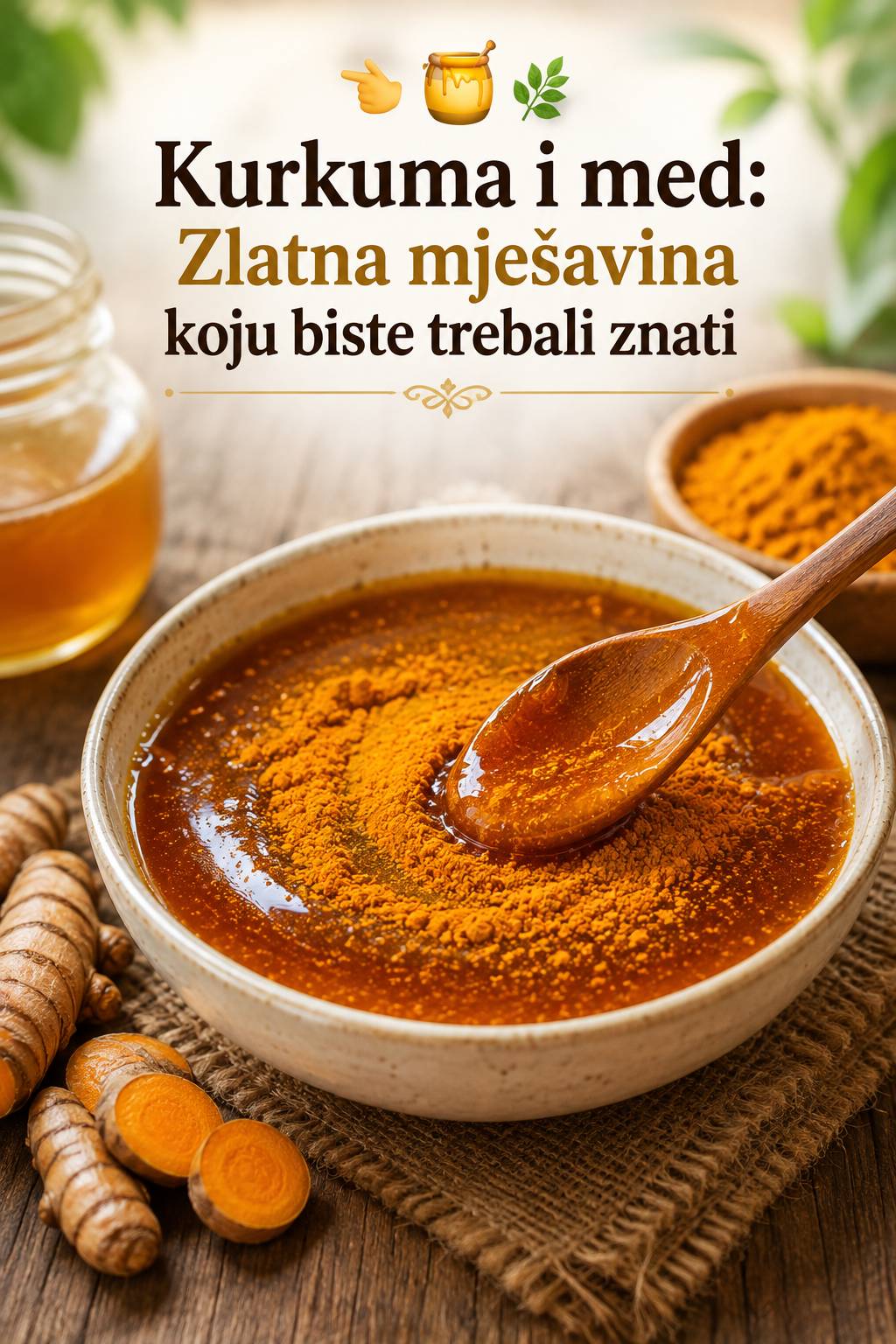 🍯🌿 Kurkuma i med: Tradicionalna zlatna mješavina