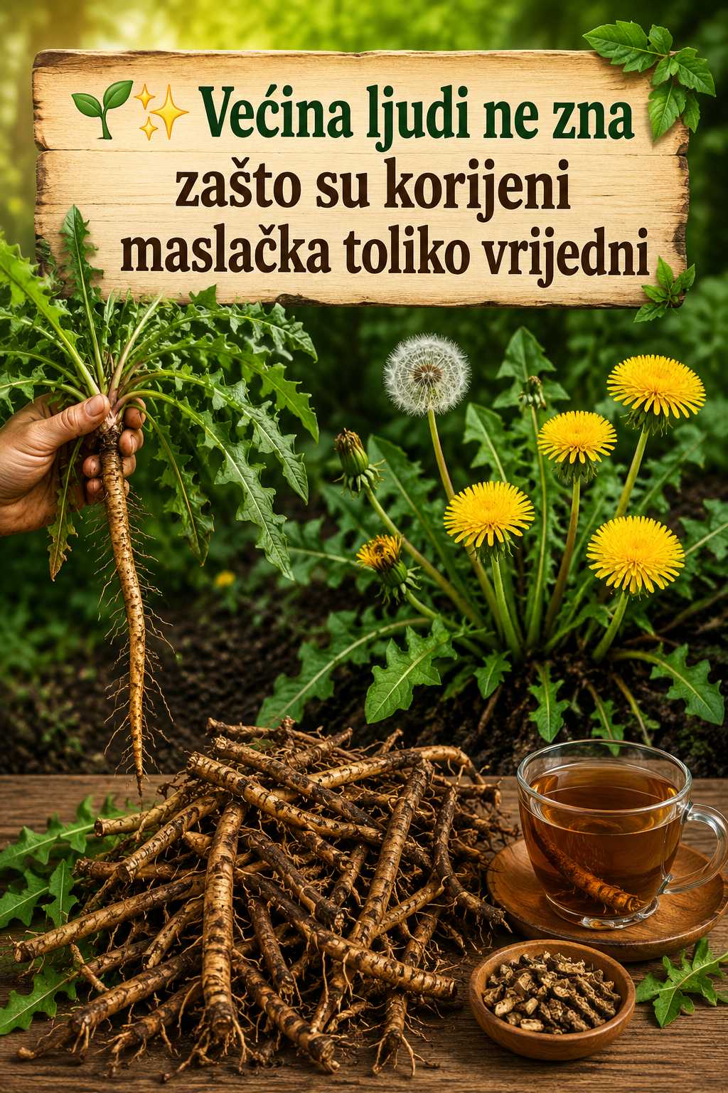 Zašto je korijenje maslačka najvažniji dio biljke