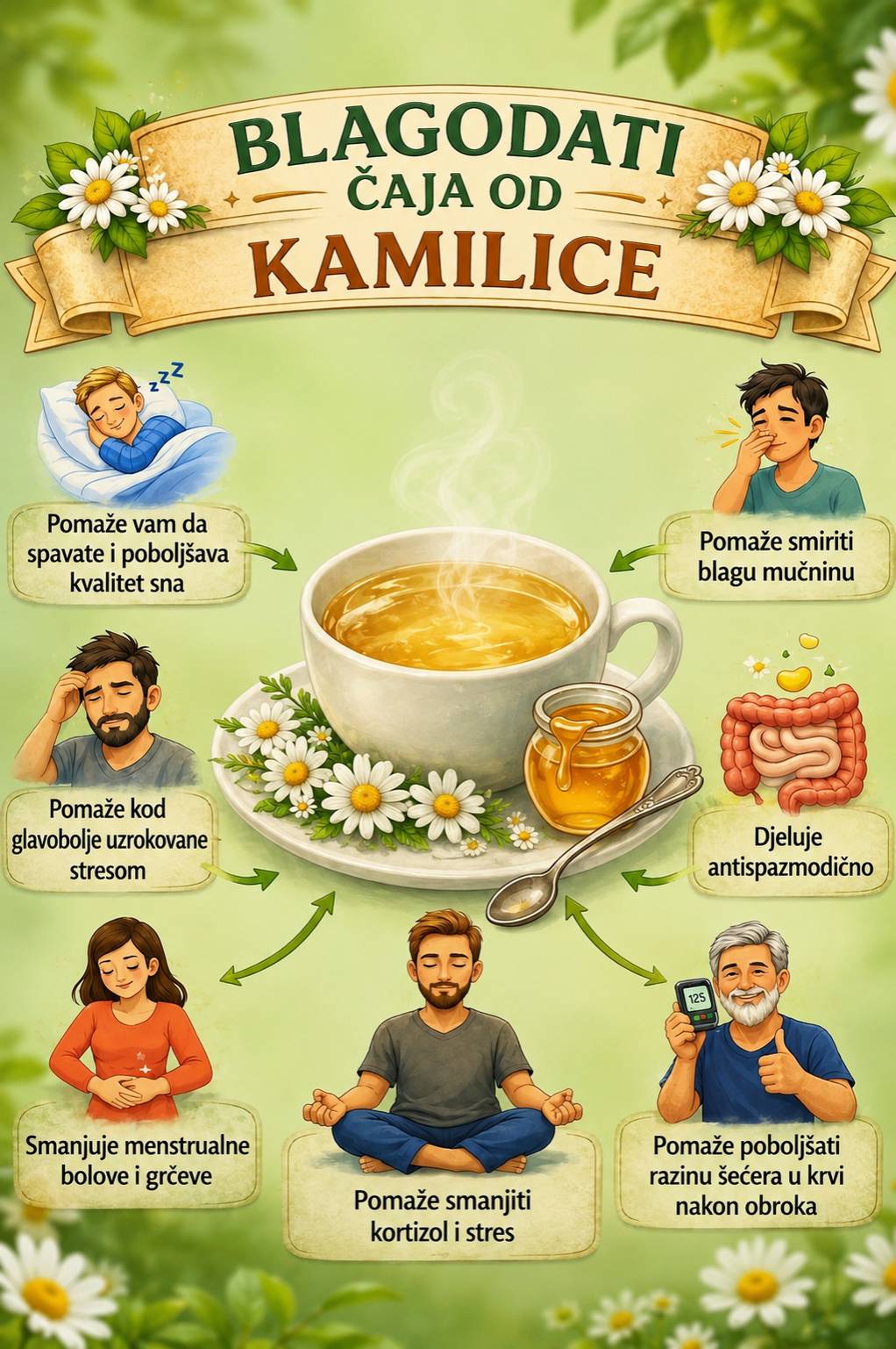 🌼 Prednosti čaja od kamilice: Blagi biljni napitak za opuštanje i dobrobit