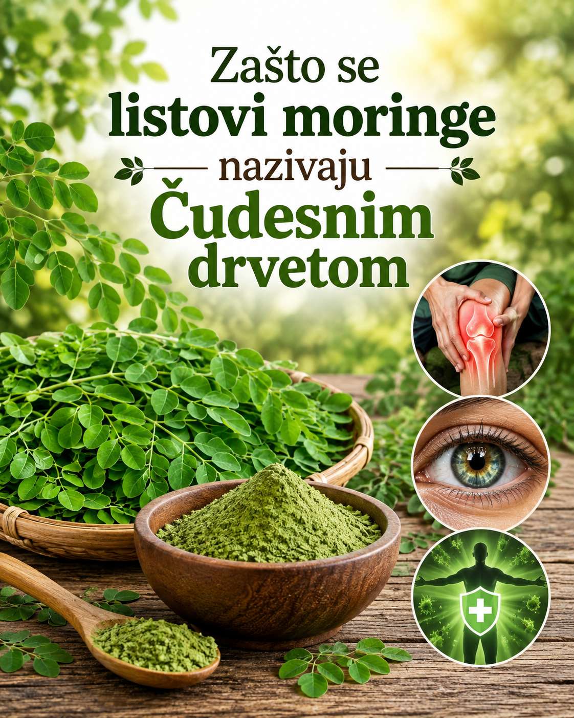 🌿 Zašto su listovi moringe poznati kao „čudesno drvo“